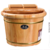 SOBFMB Wooden Foot Massage Bucket