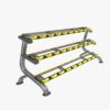 KJ1263 Commercial 3-Tiers Dumbbell Rack (12 pairs)
