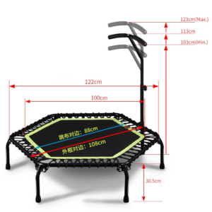 TP108 Pro Trampoline with handle (Diameter 108cm)