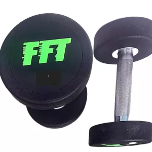 FD03-50 Round Rubber Dumbbell 50kg (pair) FFT Brand